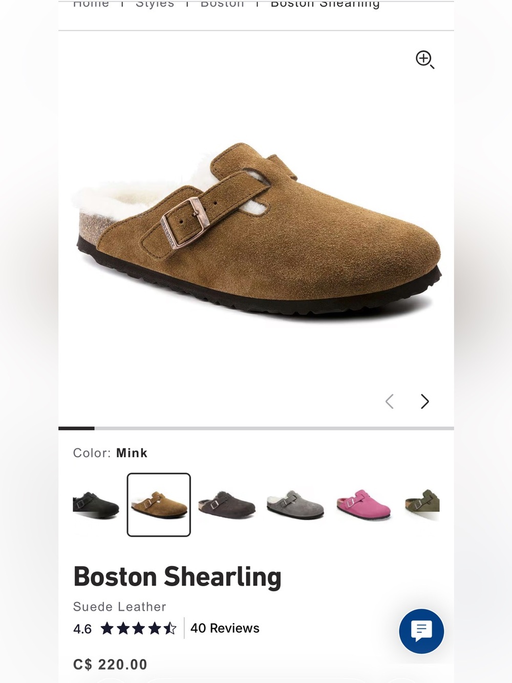 Boston Shearling Birkenstocks